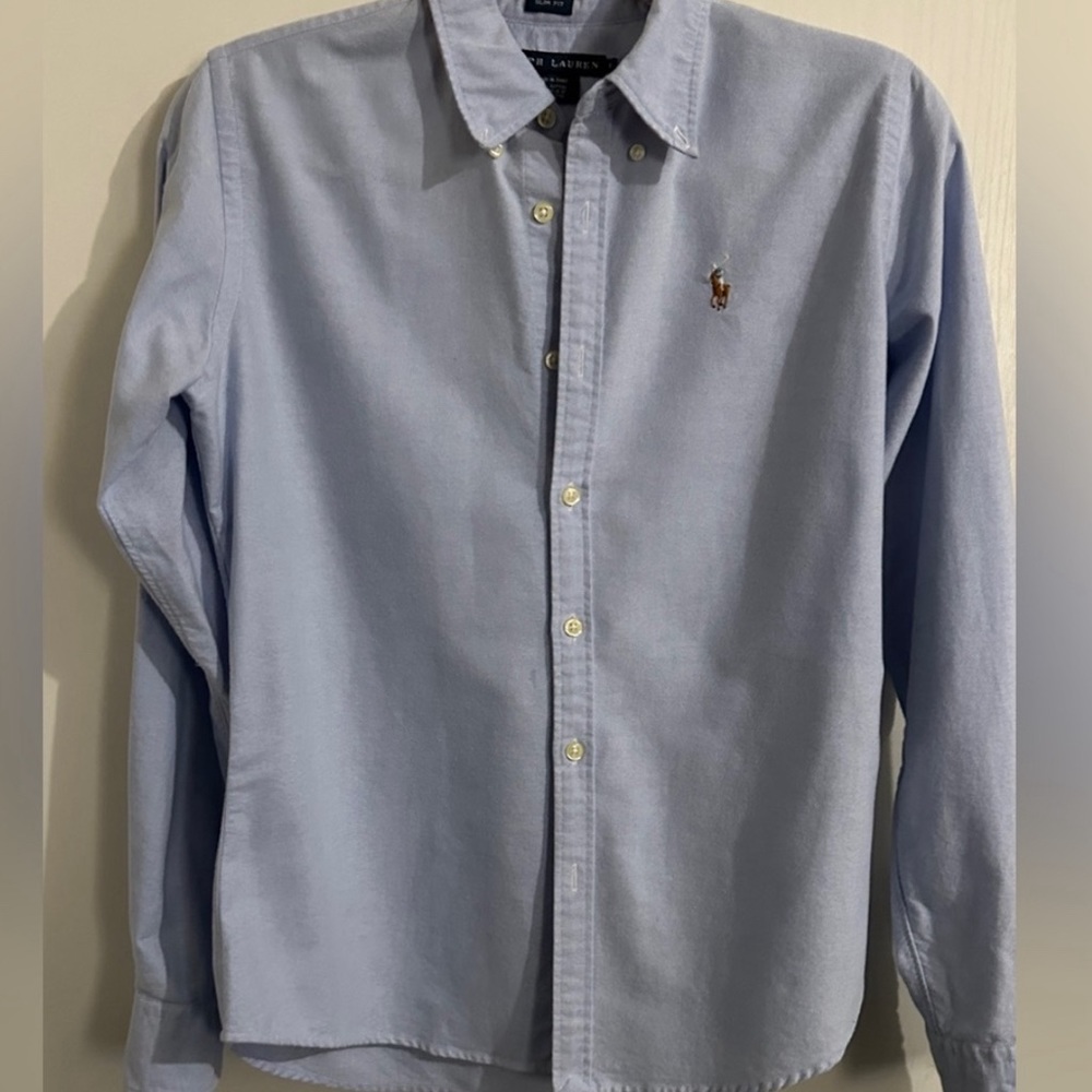 Ralph Lauren Slim Fit Womens - size Collared Button Up Shirt